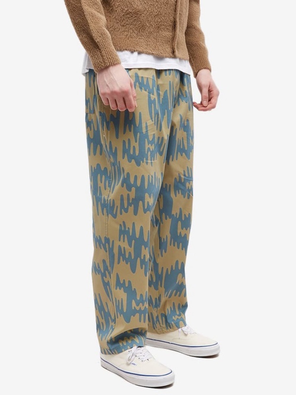 By Parra Tremor Pattern Pants Khaki Blue Abstract‎ Streetwear Large